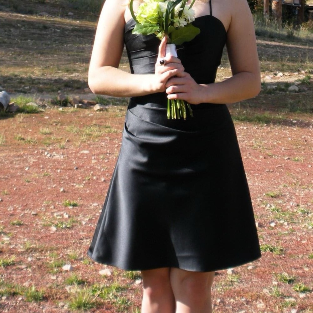 Alfred Angelo bridesmaid dress in black size 2